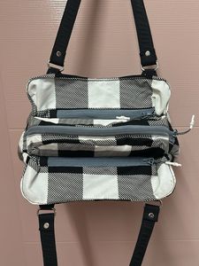 Plaid shoulder bag