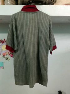 Men's Striped Collared Shirt