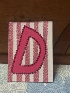 Customized BEAUTIFUL D INITIAL WALL PIECE