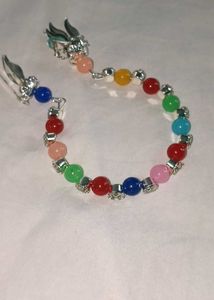 Colorful Beaded Bracelet & Earring Set