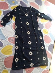 Elegant Dark Blue Printed Kurta