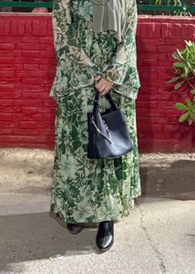 Green Floral Maxi Dress