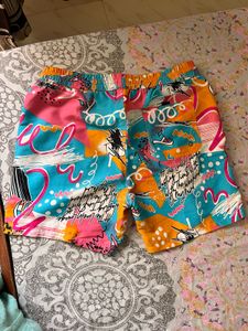 Vibrant Abstract Print Men's Shorts