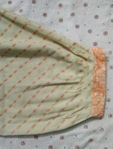 Orange Embroidered Kurta Set with Dupatta