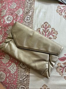 Elegant Gold Clutch Bag