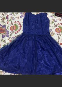 Net Royal Blue Dress