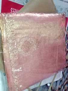 Elegant Peach color Saree