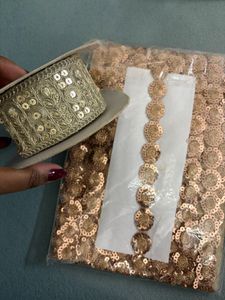Set of 2 Beautiful Lace for Blouse and Lehenga