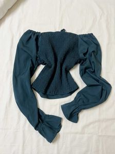 Chic Off-Shoulder Bell Sleeve Top