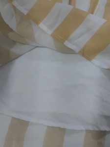✨ Trendy Yellow &amp; White Striped Babydoll