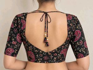 Paisley Print Back Tie Blouse