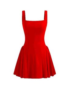 Red Skater Mini Dress