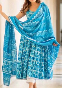 New suit .Sleeveless kurta plazo  big size 2
