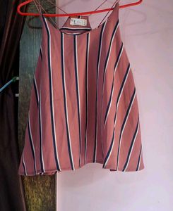Striped Spaghetti Strap Top