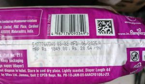 Pampers Active Baby Taped Diapers, Medium size dia