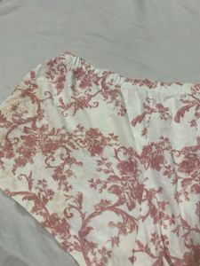 Pink Floral Pajama Shorts