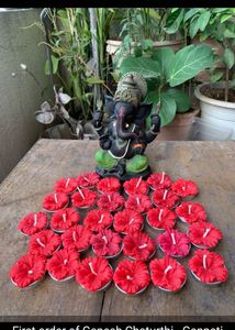 4 Hibiscus Flower Scented Candles