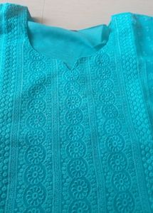 Chikan embroidery kurta