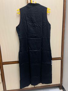 Ethnic Elegant Black Sleeveless Kurti
