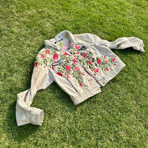 Premium Handpainted Floral jacket