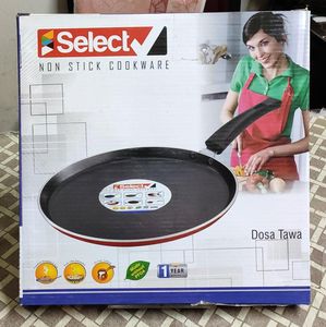 NEW PACKED NONSTICK COOKWARE DOSA TAWA WITH SPATULA AND SCRUBBER
