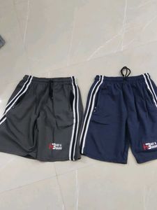 Men's Athletic Shorts - Pack of 2 (Navy blue, Ash