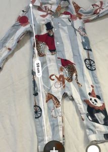 Cute Circus Print Baby Jumpsuit