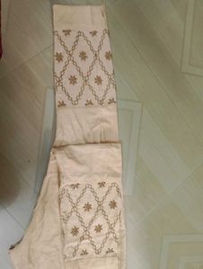 Embroidered Beige women pant