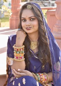 Beautiful Blue Rajputi poshak 💙