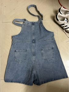 Baggy Y2K Denim Short Overalls