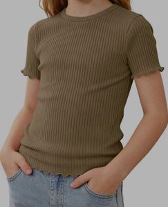 Ribbed Lettuce Hem Top