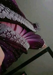 Elegant georgette party wear saree