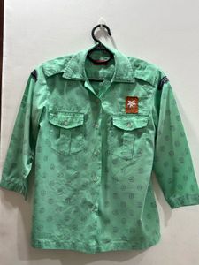 Stylish Green Printed Shirt 💚