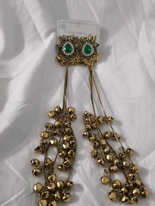 2 different oxidized Hoop Earrings