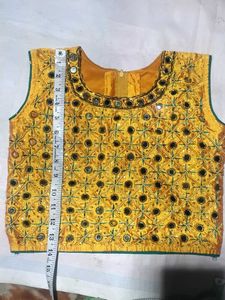 Embellished Yellow Blouse