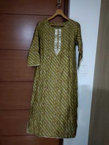 Green Strips Kurta Set 💚