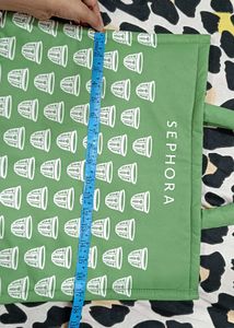 SEPHORA Quilted Puffy Green Tote Bag