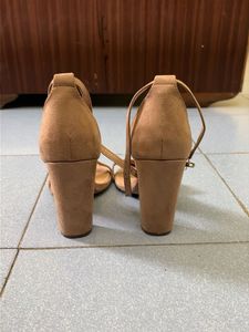 Suede Block Heel Sandals