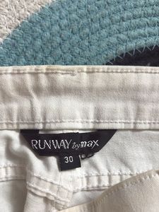 White Denim Shorts not used