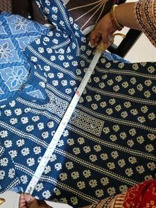 Blue &amp; White Ethnic Kurta Set
