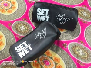 Set Wet Leather Storage Pouches