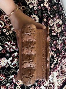 Kashmiri Walnut Wood Hand Carved Jewellery Box