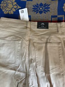 H&amp;M High Waist Trouser/Jeans - (khaki)