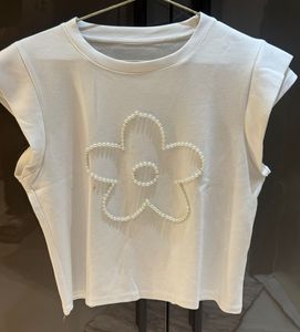 Pearl Flower Embellished Top