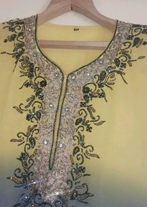 Embroidered Ombre Kurta