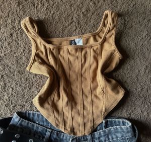 Corset Style Tank Top