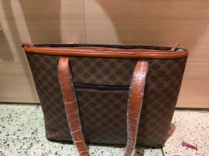 Stylish Brown Monogram Tote Bag