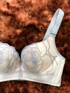 Delicate Lace Rose Embroidered Bra