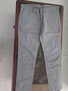 Men's Grey Casual Pants