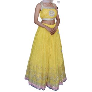 Yellow Colour Lehenga Choli